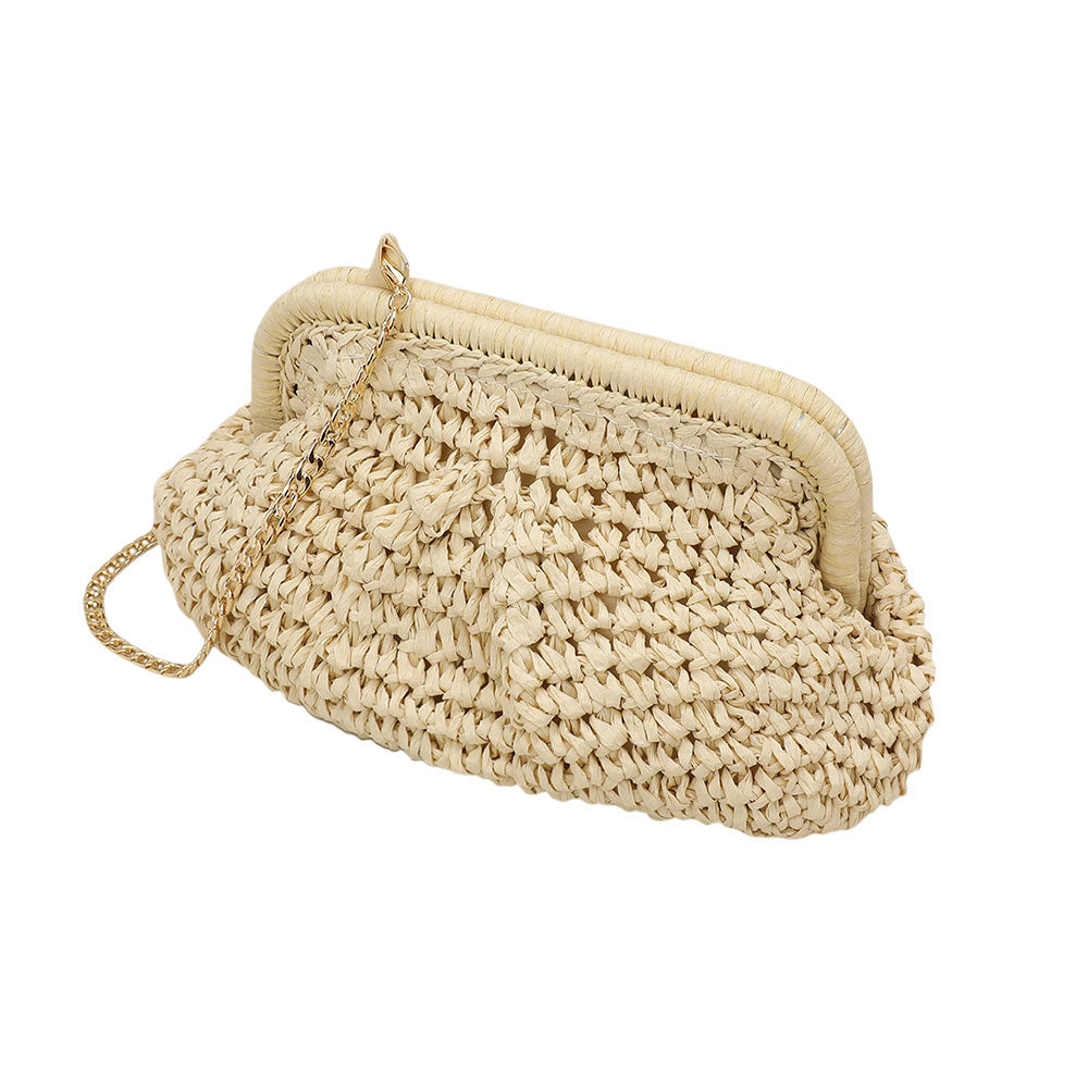 iLLASPARKZ Weave Dumpling Hand Bag / Clutch / Crossbody Bag