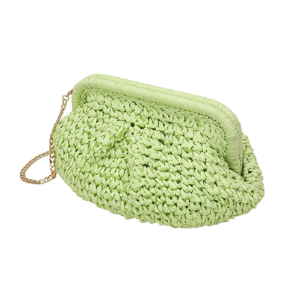 iLLASPARKZ Weave Dumpling Hand Bag / Clutch / Crossbody Bag