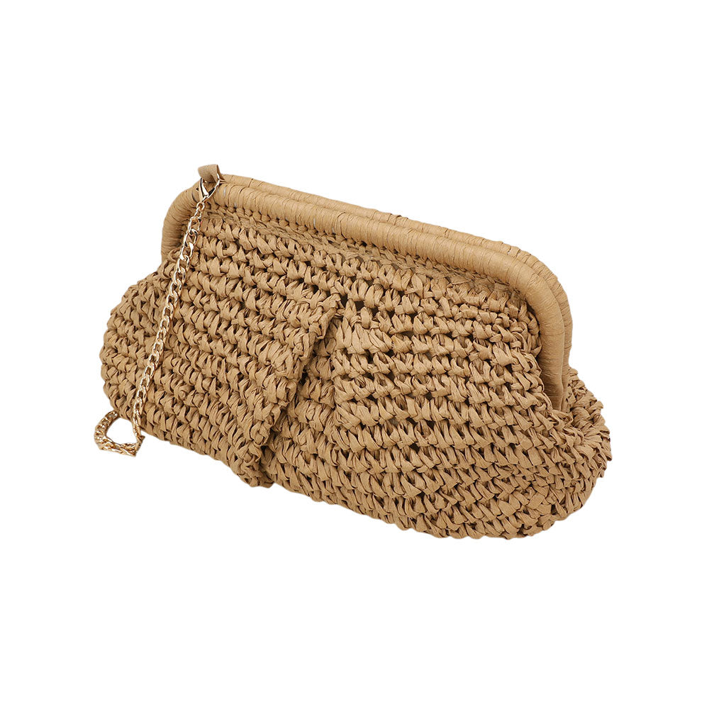 iLLASPARKZ Weave Dumpling Hand Bag / Clutch / Crossbody Bag