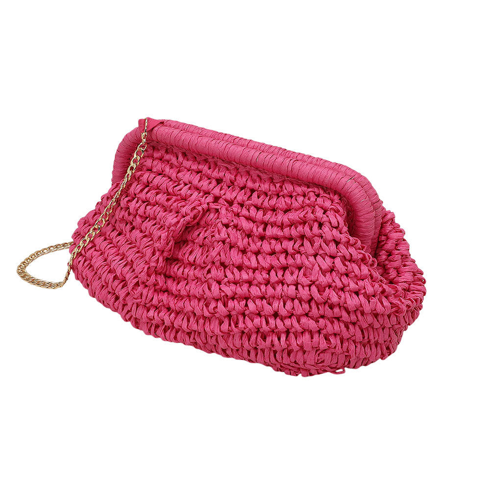 iLLASPARKZ Weave Dumpling Hand Bag / Clutch / Crossbody Bag