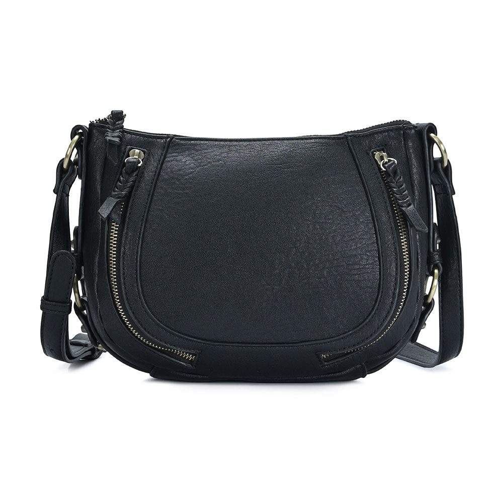 iLLASPARKZ Faux Leather Compact Crossbody Bag