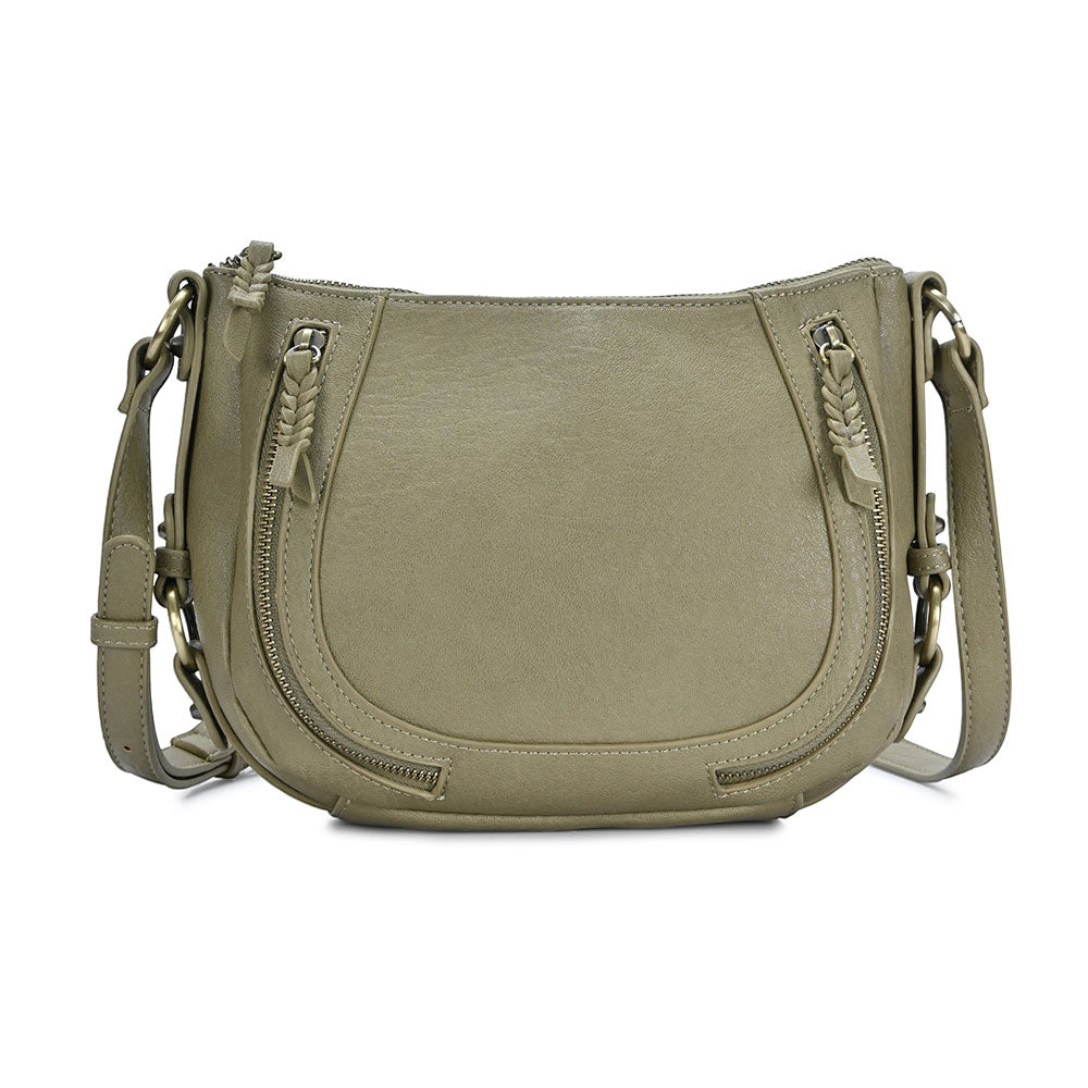 iLLASPARKZ Faux Leather Compact Crossbody Bag