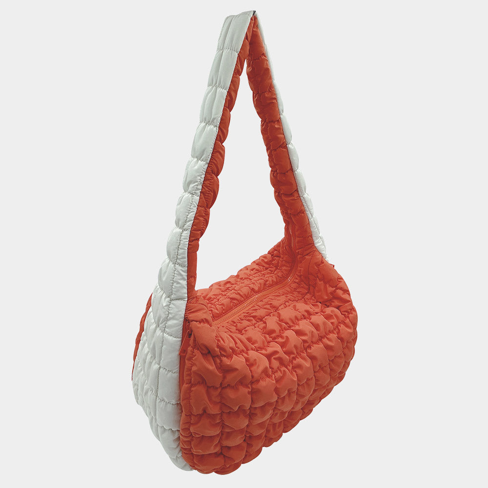 iLLASPARKZ Game Day Quilted Puffer Shoulder / Crossbody Bag Cloud Bag