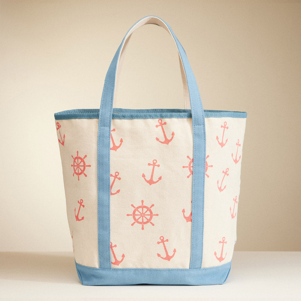 iLLASPARKZ Anchor Wheel Printed Tote Bag