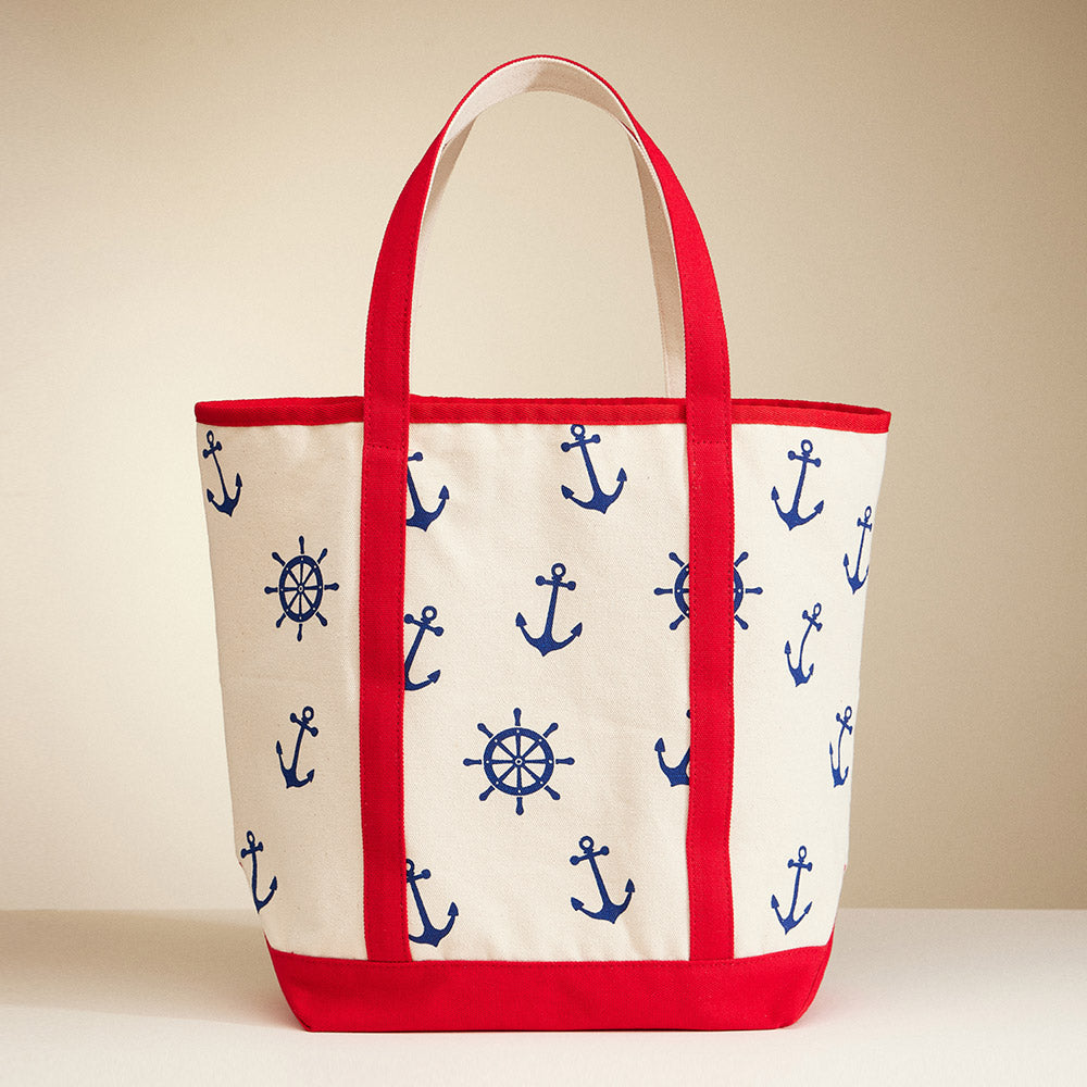 iLLASPARKZ Anchor Wheel Printed Tote Bag