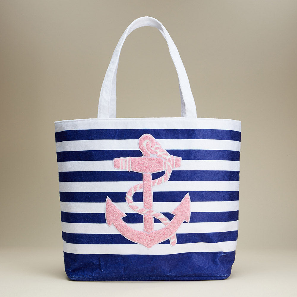iLLASPARKZ Anchor Striped Tote Bag