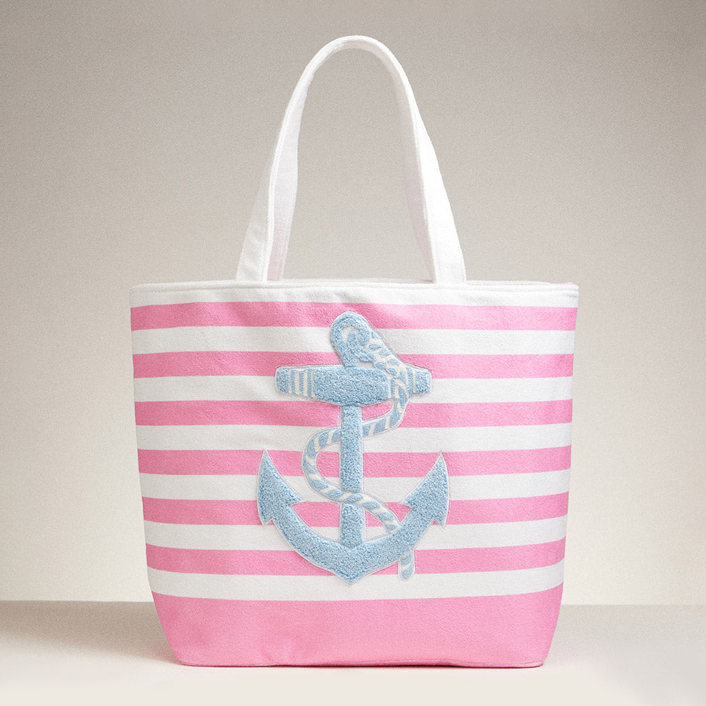 iLLASPARKZ Anchor Striped Tote Bag