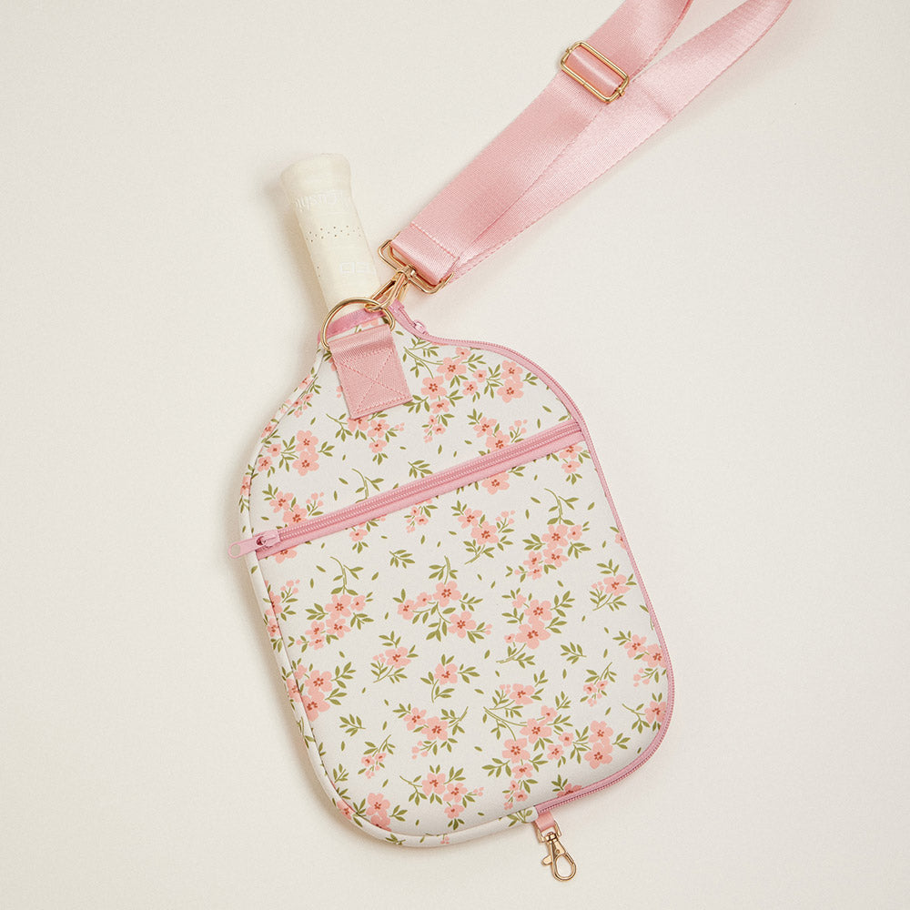 iLLASPARKZ Flower Pattern Neoprene Pickleball Paddle Case Bag