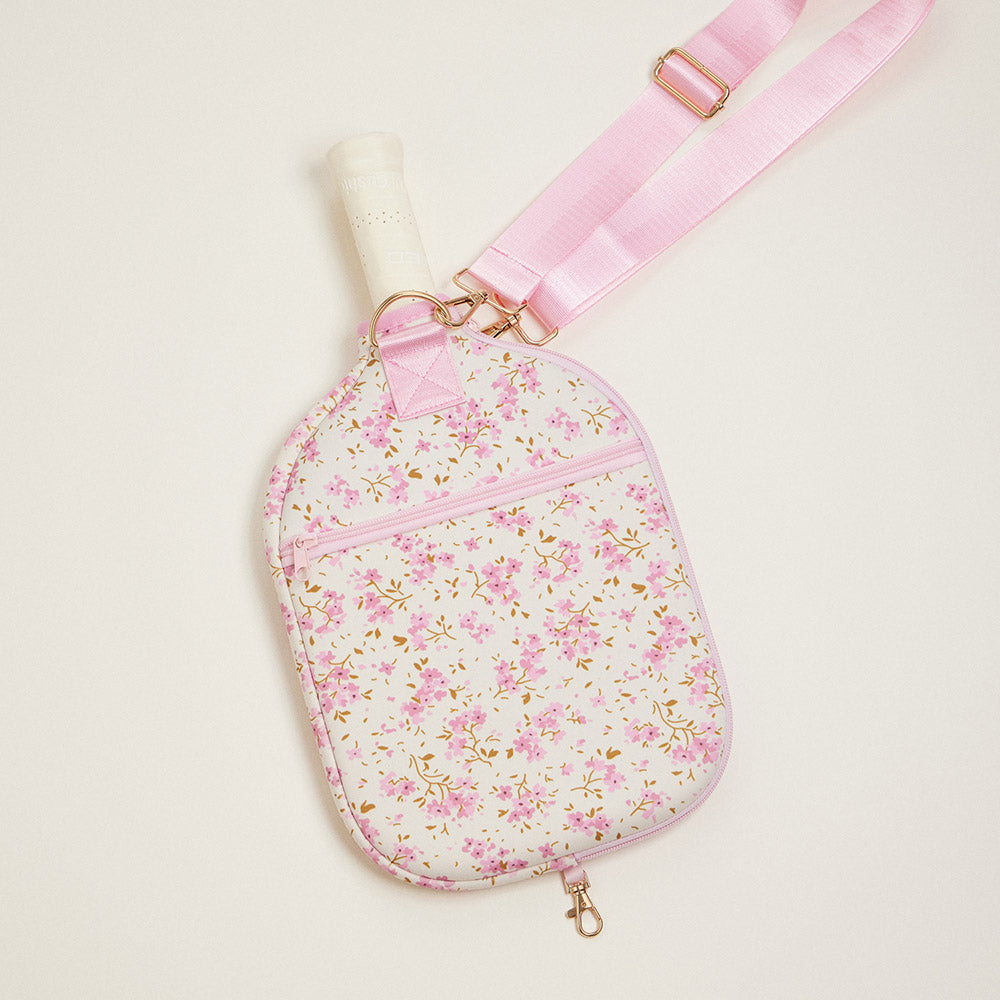 iLLASPARKZ Flower Pattern Neoprene Pickleball Paddle Case Bag