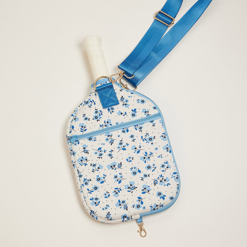iLLASPARKZ Flower Pattern Neoprene Pickleball Paddle Case Bag