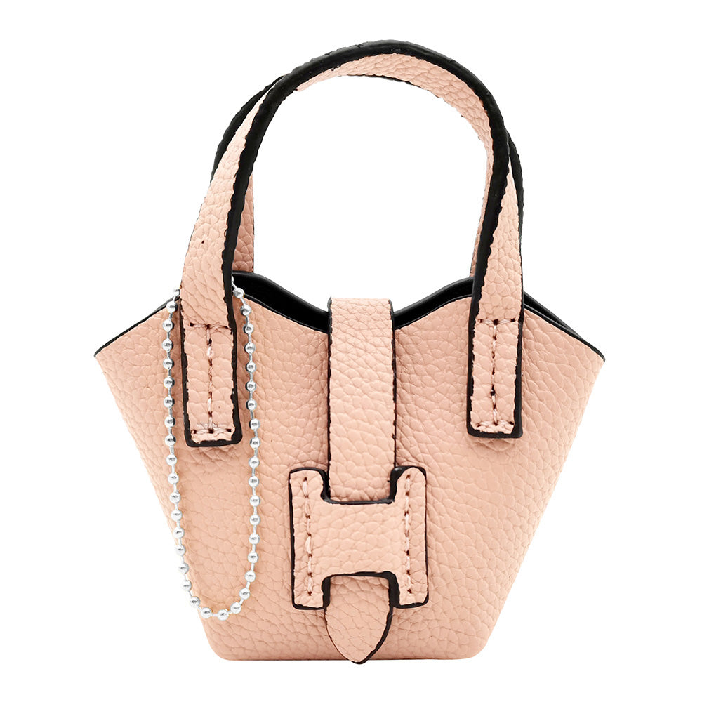 iLLASPARKZ Faux Leather Elegant and Stylish Mini Purse / Bag Charm / Keychain