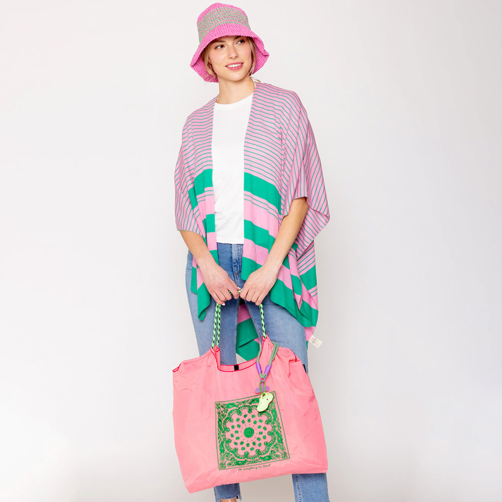 iLLASPARKZ Paisley Pattern Rope Nylon Tote Bag
