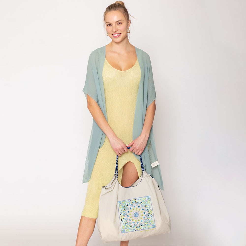 iLLASPARKZ Paisley Pattern Rope Nylon Tote Bag