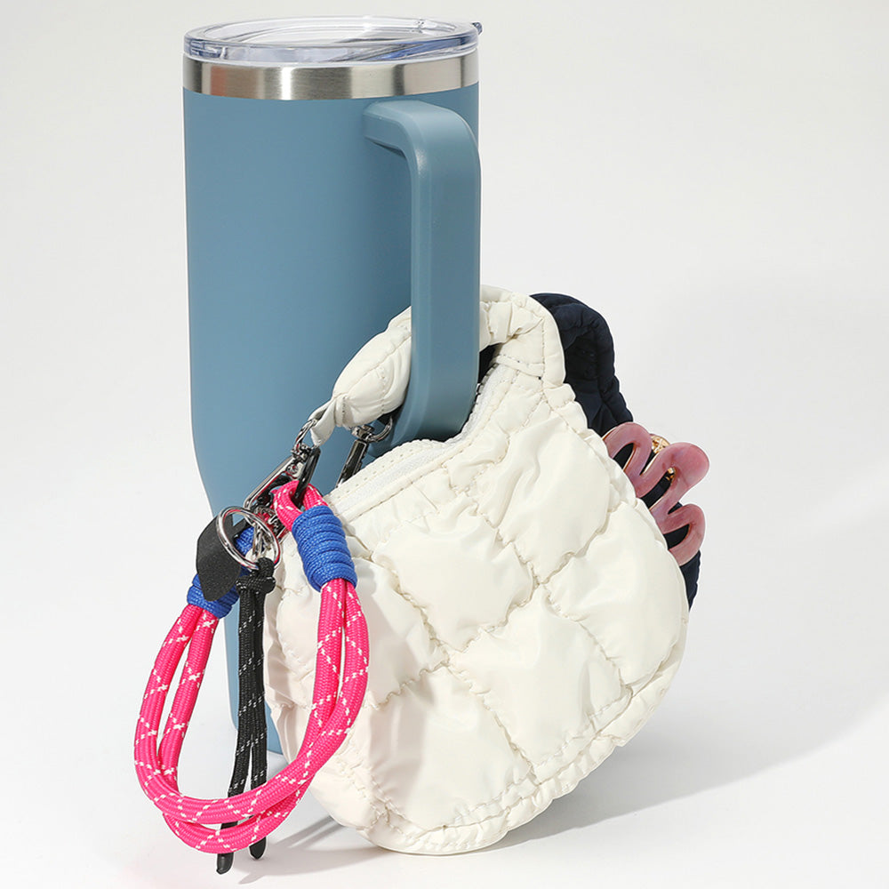 iLLASPARKZ Quilted Puffer Mini Purse Bag / Bag Charm