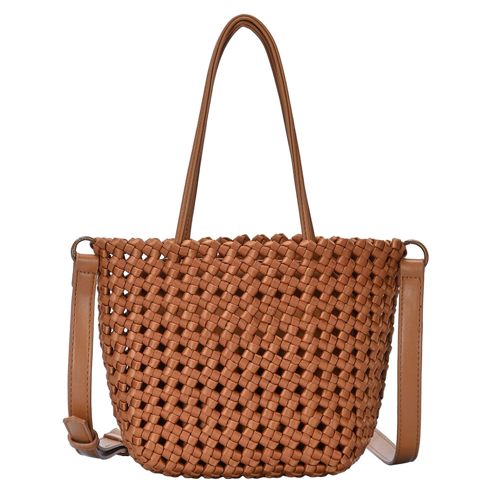 iLLASPARKZ 2 in 1 Hand Woven Tote Bag / Crossbody Bag