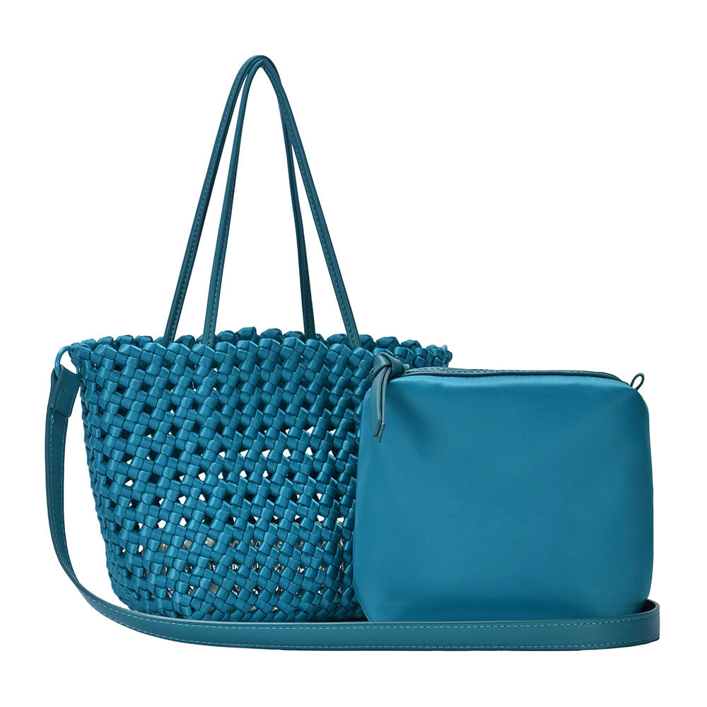 iLLASPARKZ 2 in 1 Hand Woven Tote Bag / Crossbody Bag