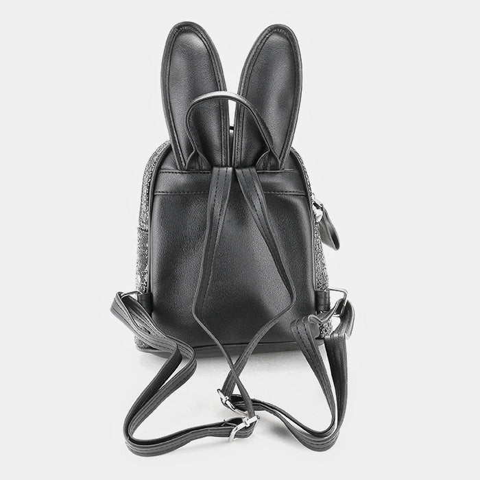 iLLASPARKZ Sequin Cute Bunny Ears Mini Backpack Bag