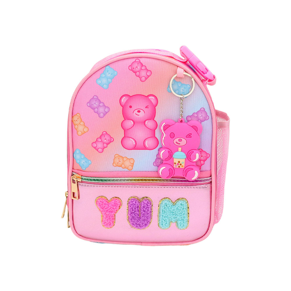 iLLASPARKZ HOT FOCUS - Stylish Insulated Water Repellent Lunch Bag with Fun Keychain