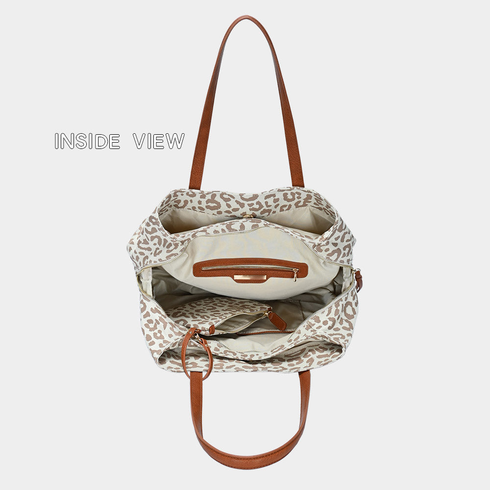 iLLASPARKZ 2PCS - Leopard Patterned Shoulder Bags