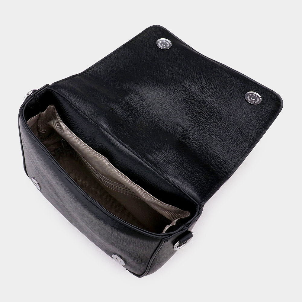 iLLASPARKZ Studded Faux Leather Jacket Designed Crossbody Bag