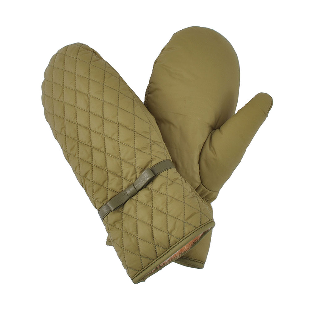 iLLASPARKZ Quilted Puffer Padded Mitten Gloves