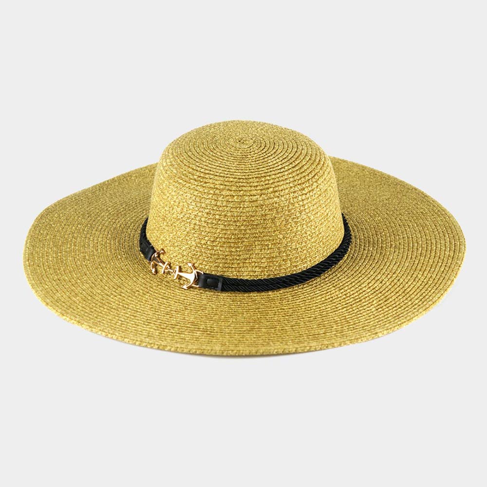 iLLASPARKZ Double Anchor Rope Trim Straw Sun Hat