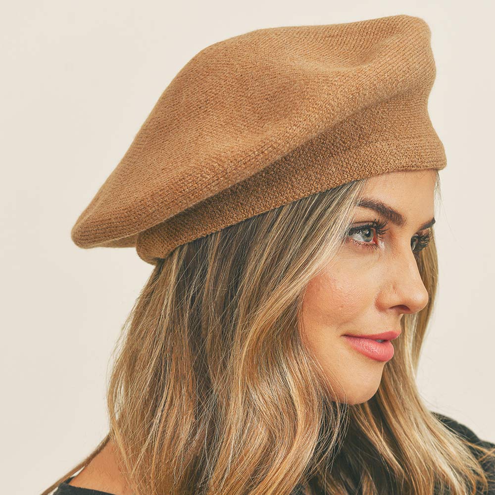 iLLASPARKZ Stretchy Solid Beret Hat