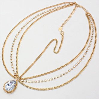 iLLASPARKZ Crystal Accent Teardrop Metal Head Chain