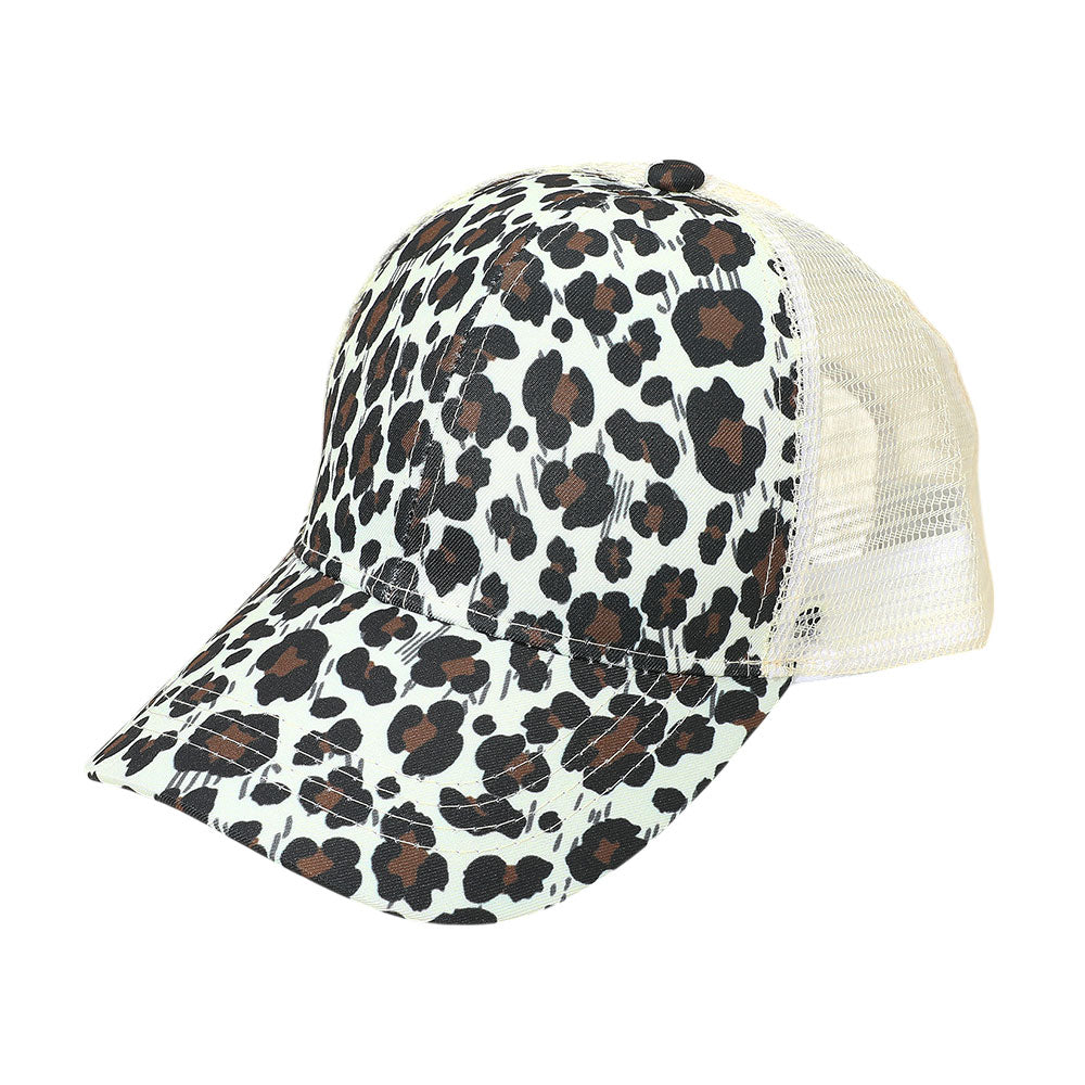 iLLASPARKZ Leopard Patterned Mesh Back Baseball Cap