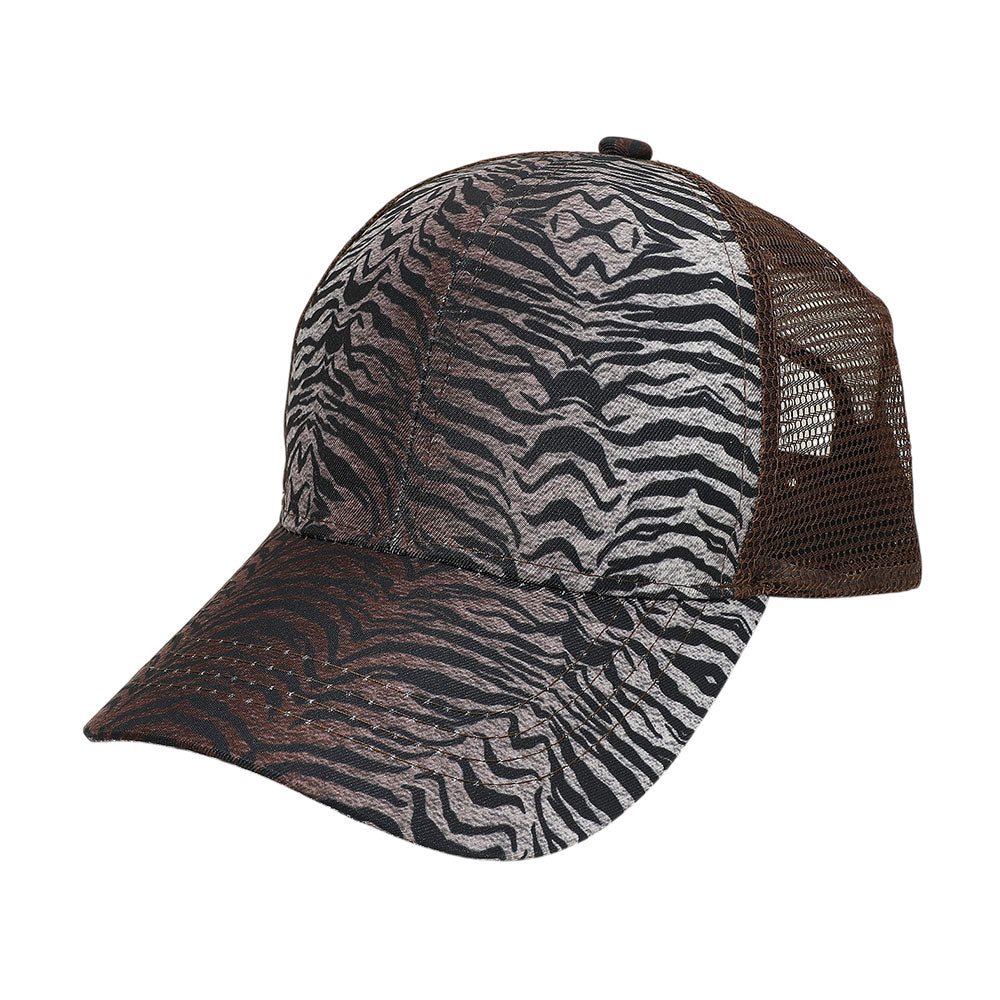 iLLASPARKZ Zebra Patterned Mesh Back Baseball Cap