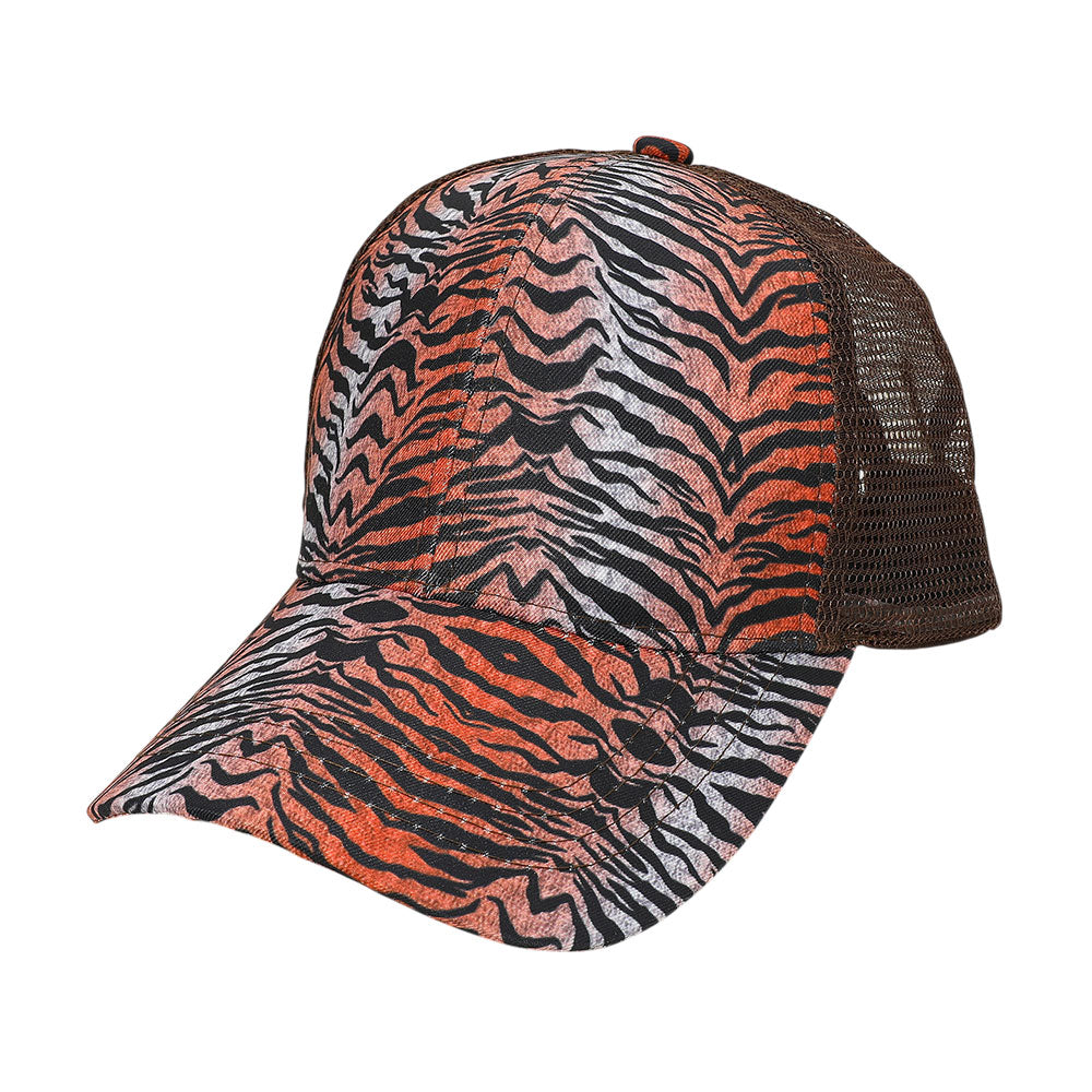 iLLASPARKZ Zebra Patterned Mesh Back Baseball Cap
