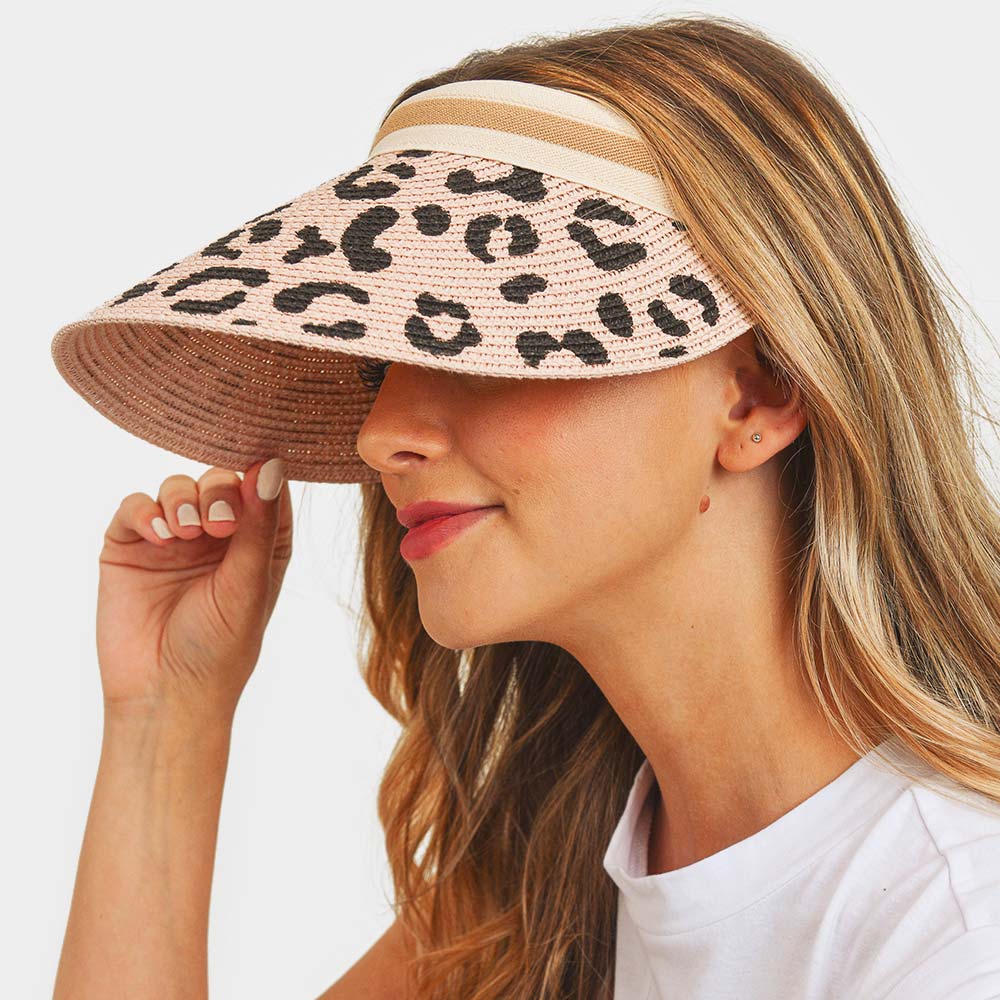 iLLASPARKZ Leopard Patterned Visor Hat