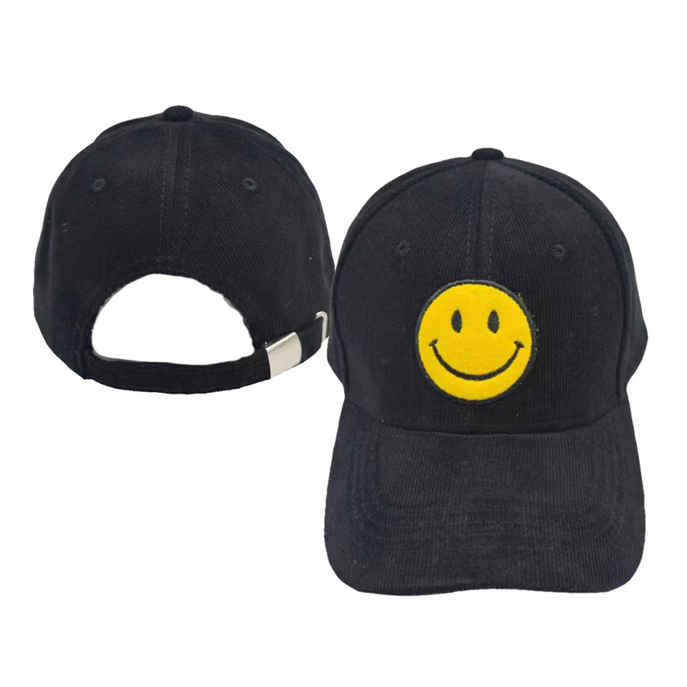 iLLASPARKZ Smile Pointed Corduroy Baseball Cap