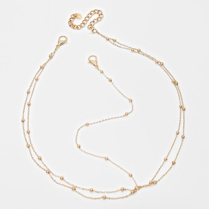 iLLASPARKZ Metal Ball Station Draped Head Chain