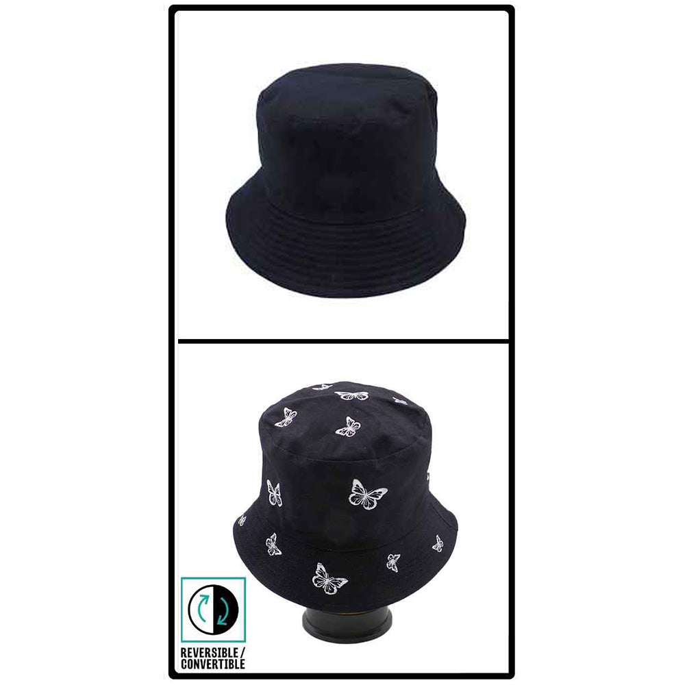 iLLASPARKZ Reversible Butterfly Pattern Bucket Hat