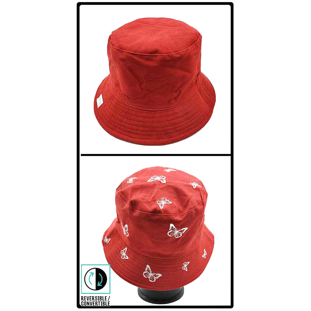 iLLASPARKZ Reversible Butterfly Pattern Bucket Hat