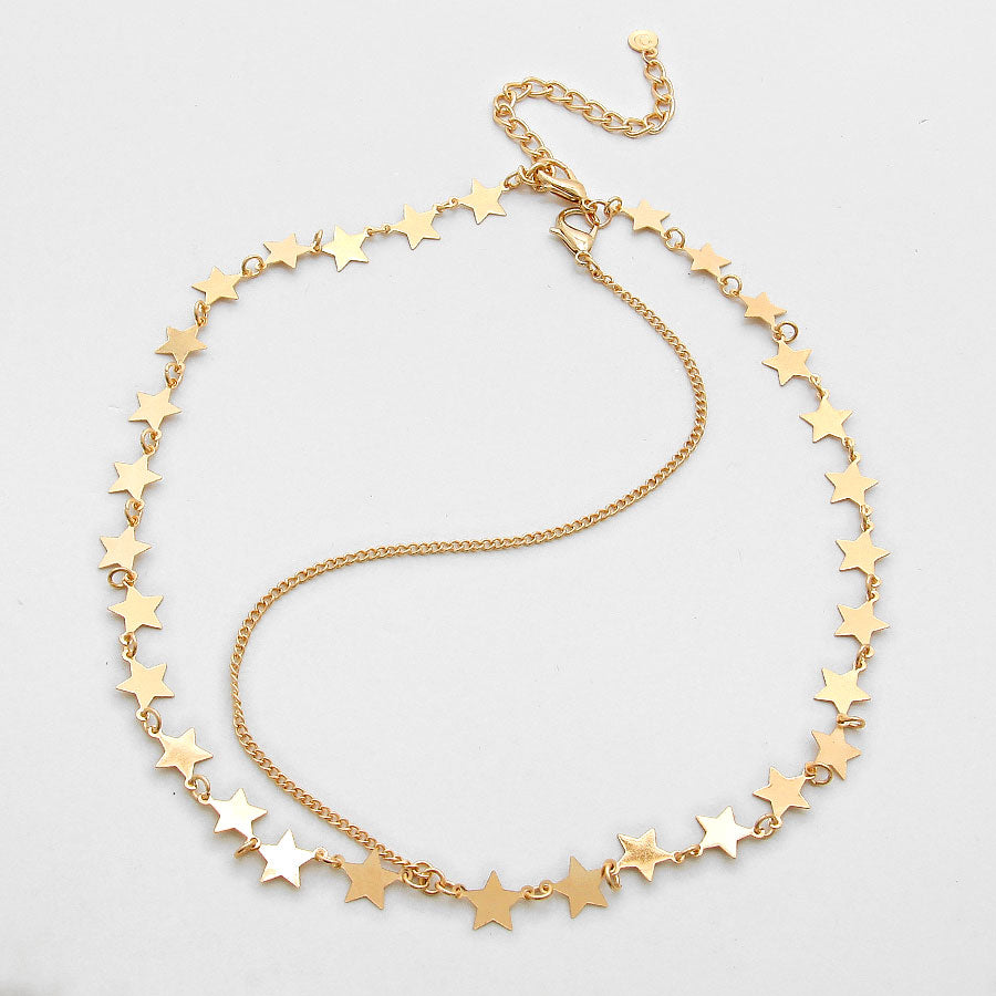 iLLASPARKZ Star Laurel Star Drop Head Chain