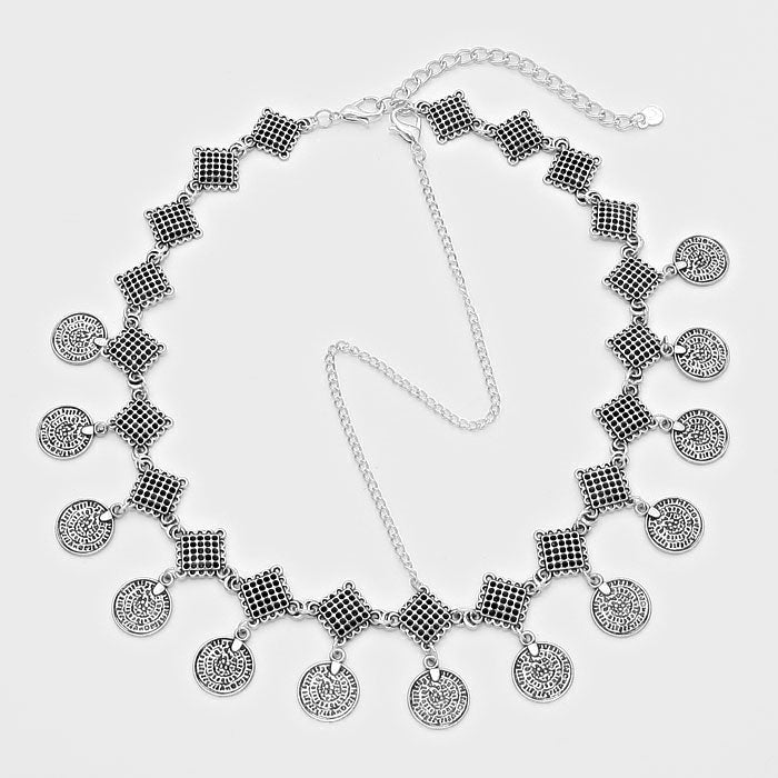 Tribal Disc Drop Head Chain