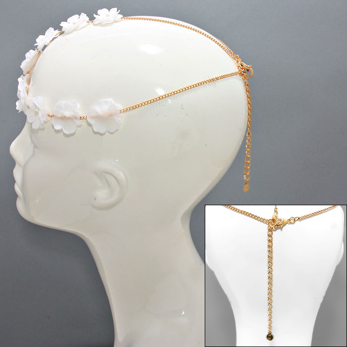 iLLASPARKZ T-Shaped Flower Strand Headband