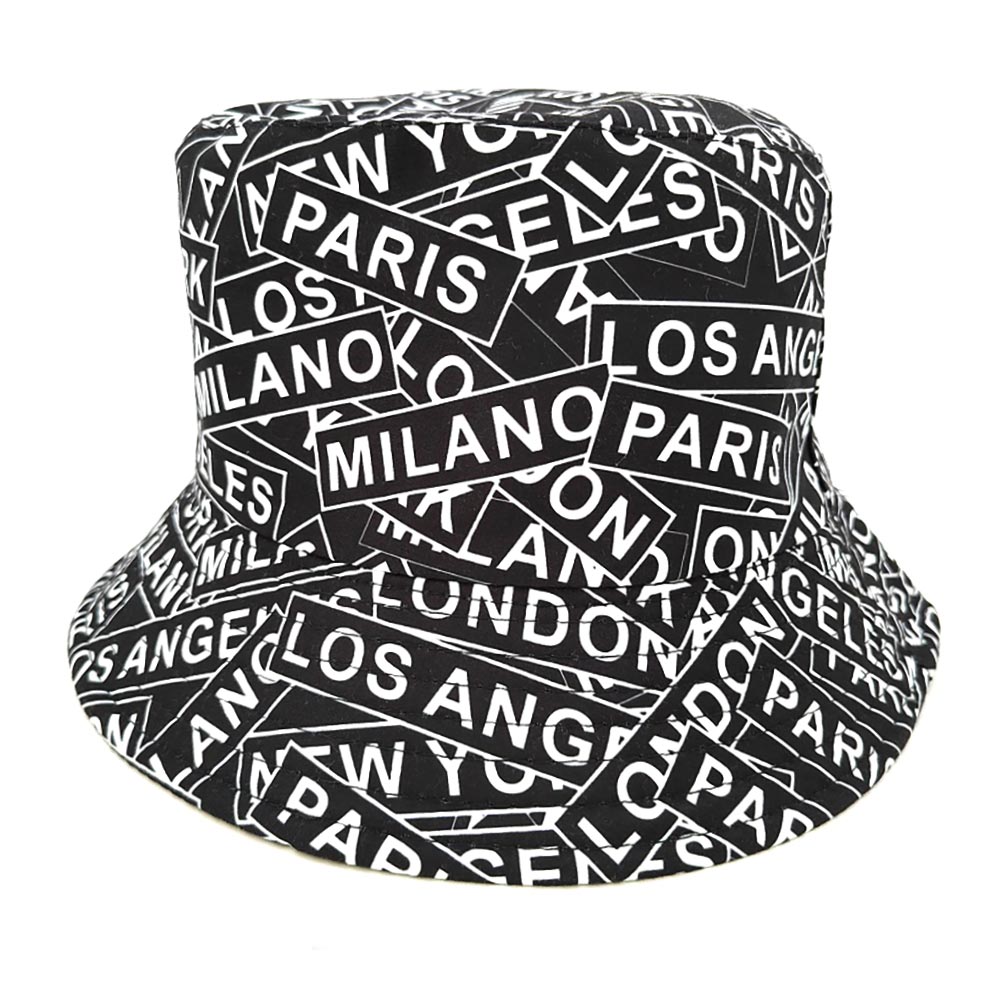 iLLASPARKZ City Name Patterned Bucket Hat