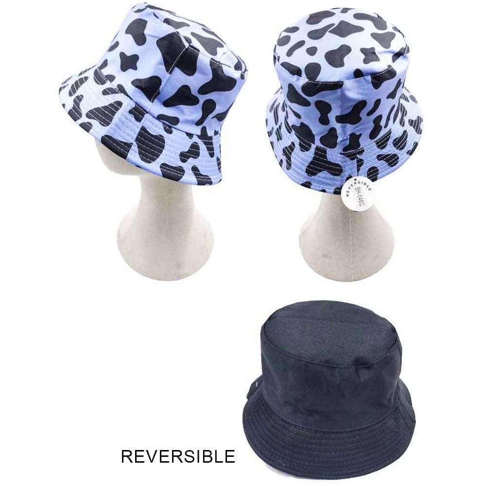 iLLASPARKZ Cow Patterned Reversible Bucket Hat