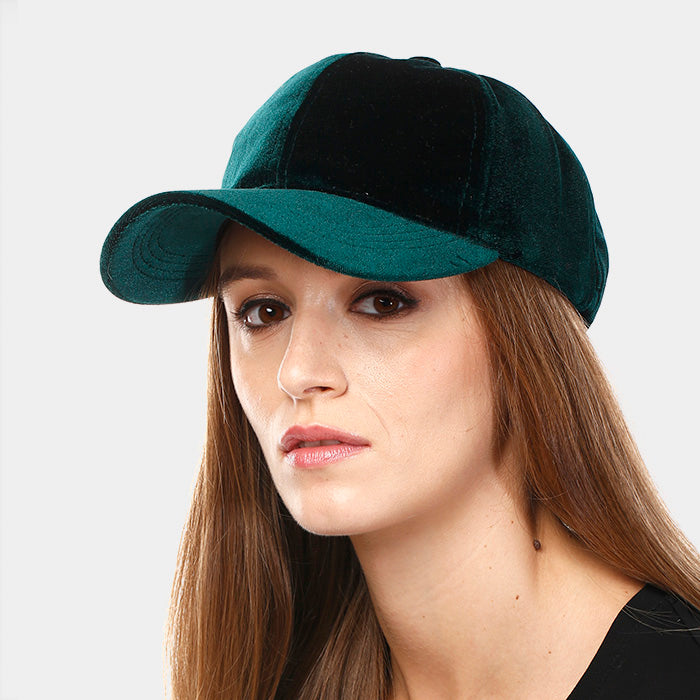 iLLASPARKZ Solid Velvet Velcro Baseball Cap