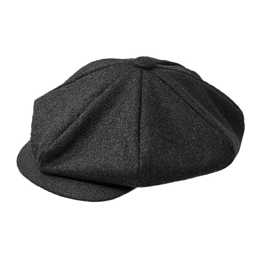 iLLASPARKZ Solid Wool Newsboy Hat
