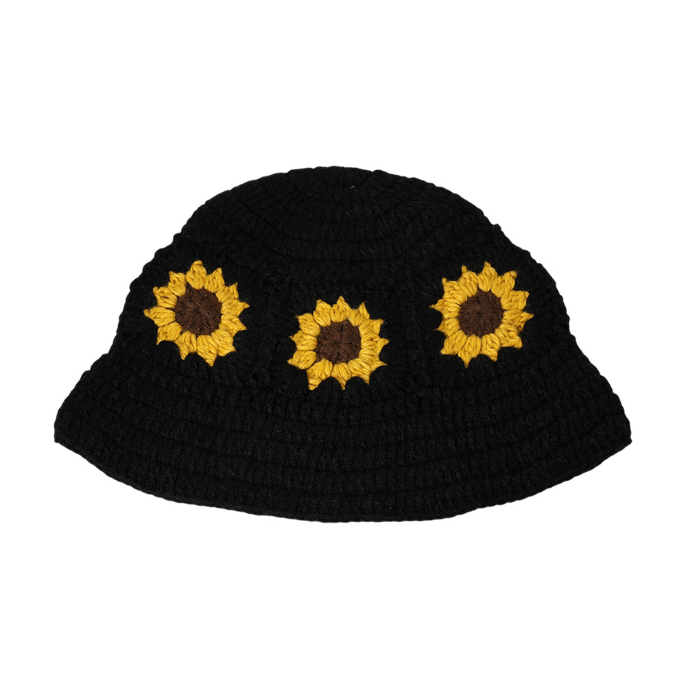 iLLASPARKZ Sunflower Crochet Bucket Hat