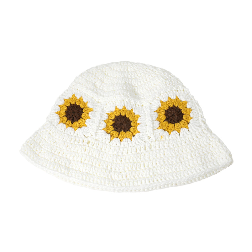 iLLASPARKZ Sunflower Crochet Bucket Hat