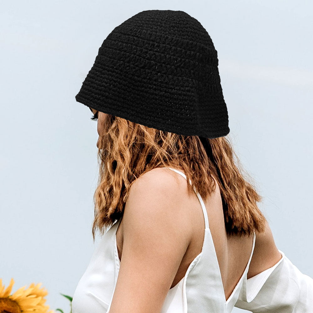 iLLASPARKZ Crochet Knit Bucket Hat