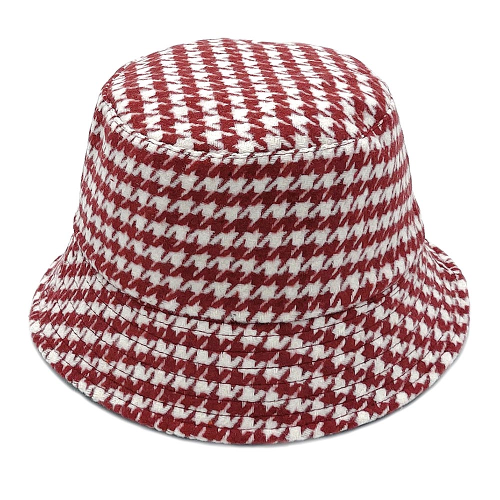 iLLASPARKZ Houndstooth Patterned Bucket Hat