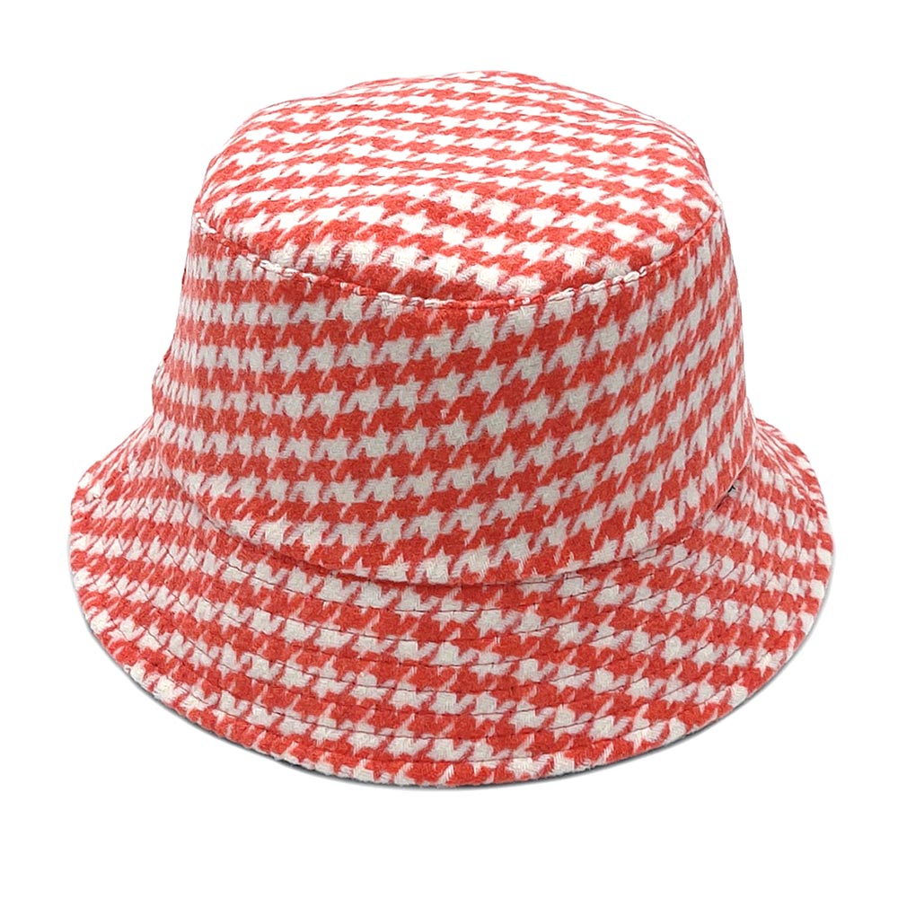 iLLASPARKZ Houndstooth Patterned Bucket Hat