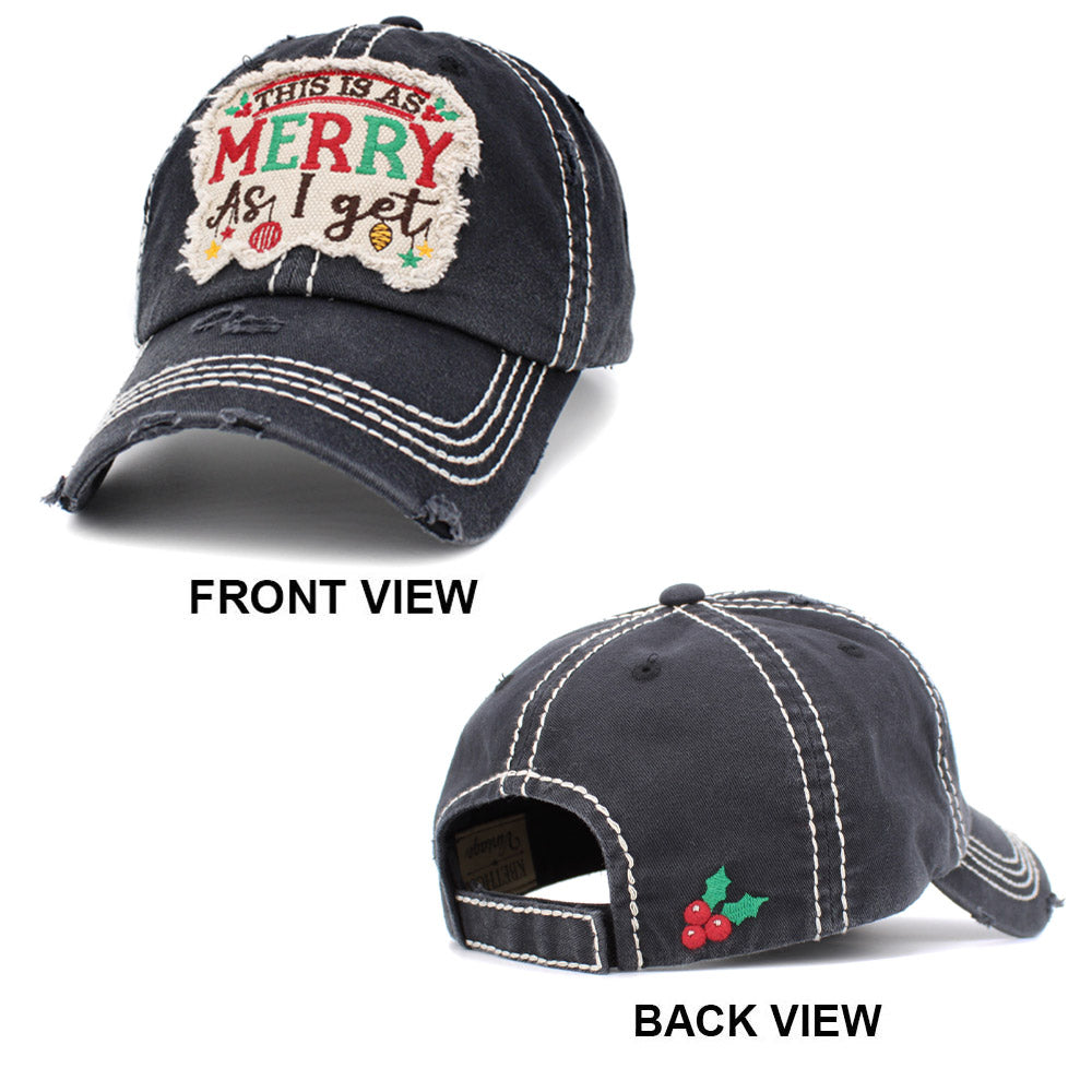 iLLASPARKZ This Is As Merry As I Get Vintage Baseball Cap