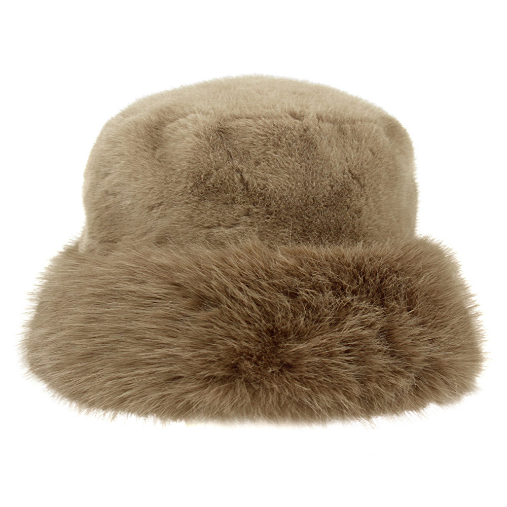 iLLASPARKZ Faux Fur Russian Style Plush Bucket Hat